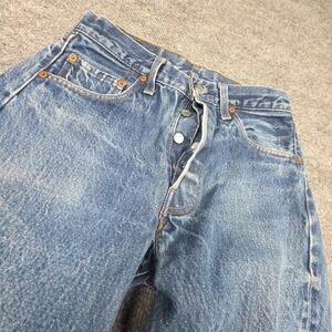 VTG Levi's 501 Redline Selvedge Jeans 29 x 29 (FITS 26 x 24.5) Blue Denim US 80s